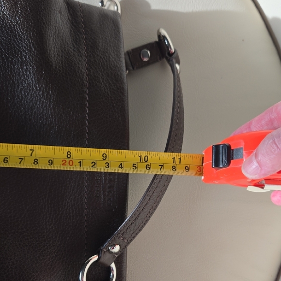 Coach Dark Brown Leather Shoulder Bag - Picture 12 of 13